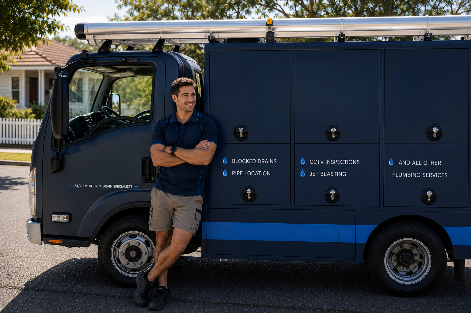 Plumber with Birchgrove Blocked Drains van