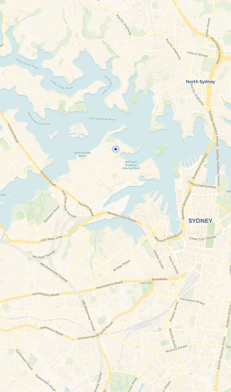 Map of the Birchgrove service area and the surrounding suburbs we cover.
